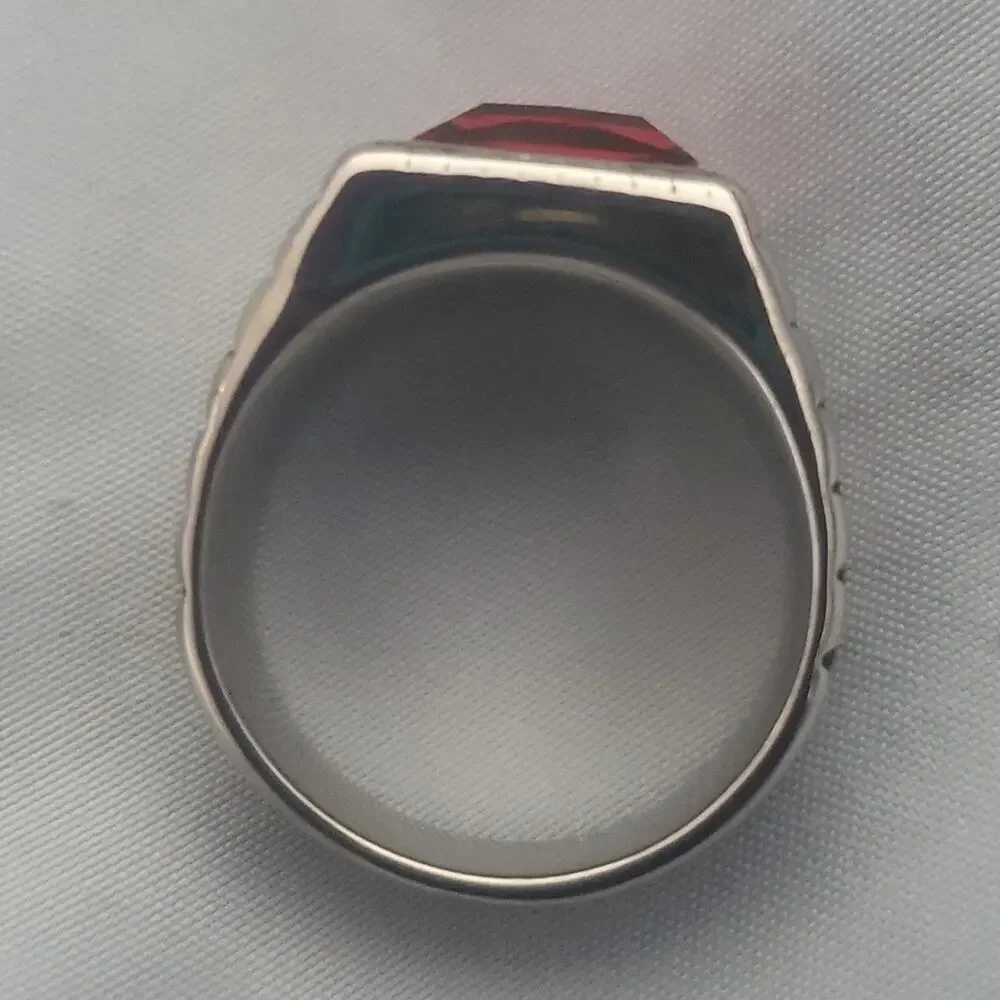 Red Handmade Men's Ring Size 10.5 NWT